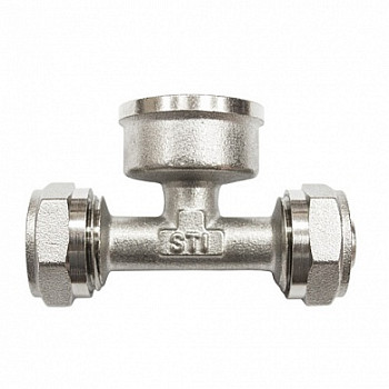 МП Тройник 20х1/2"х20 ВР обжим. (STI)