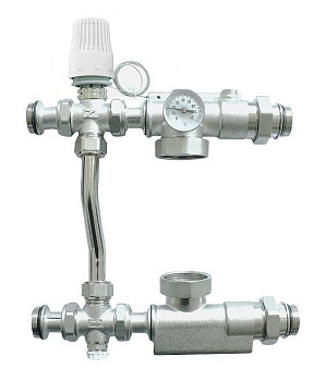 Насосно-смесительный узел для напольного отопления, и для радиаторного отопления  JH-1039 TIM