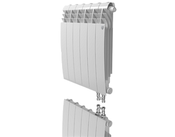 Радиатор биметаллический Royal Thermo BiLiner Bianco Traffico (нижнее подключение) 500/80 12 секции