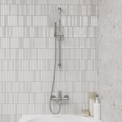 Шланг для душа, хром матовый, ПВХ, 1.5м, IDDIS Optima Home 04P15BCi19