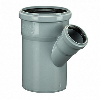 Тройник 110х50х110 45° ПП, внутр. канализация Политэк