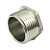 Заглушка 32 (1 1/4") НР латун. никель. STI