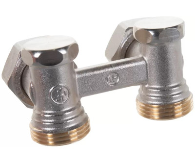 Узел нижнего подключения двухтрубный, угловой 3/4"x3/4"Ek. Giacomini R388X002