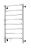 Полотенцесушитель электрический Евромикс П8 500х850 нерж.диммер СЛЕВАTERMINUS (арт.4630080268432)