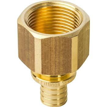 Переходник 16хG 3/4" с ВН для труб из шитого полиэтилена аксиальный STOUT SFA-0002-001634