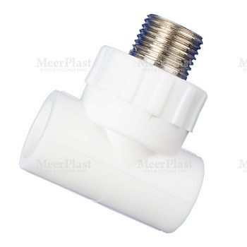 ПП Тройник 25х1/2"х25 НР переходной (80/10) (MeerPlast) 