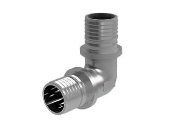 Угольник 16×1/2" соединительный с наружной резьбой  RTE 16.015