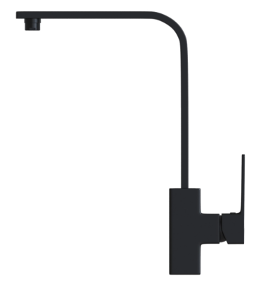 Смеситель для кухни 35k MIXLINE ML34-032 "Solo Black" высокий излив, боковая ручка ЧЕРНЫЙ