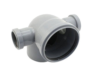 Отвод 110х50х50 90° правый/левый выход ПП, внутр. канализация Политэк