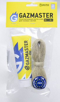 Набор GAZMASTER. Паста + Лен (80гр+20гр) (ЕВРО) (25шт/уп)