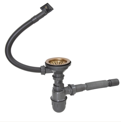 Мойка настол.монтаж 50х50 (3,0) вып 3 1/2  MIXLINE PRO 20см с сифоном (бронза)