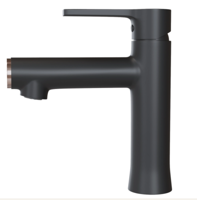Смеситель для раковины 35k MIXLINE ML23-04 "Round Black" ЧЕРНЫЙ