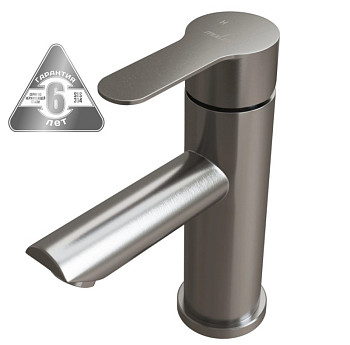 Смеситель для раковины 35k MIXLINE MLSS32-04 "Stainless" нерж.