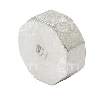 Заглушка 15 (1/2") ВН латун. никель. STI