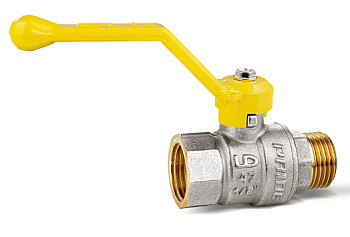 Кран 15 никел. вн/нр рычаг, газ LD Pride (уп.17шт)