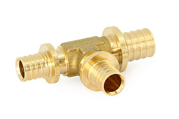 Тройник 20х16х20 лат. аксиальный Uni-Fitt 746G7670 (уп.10)