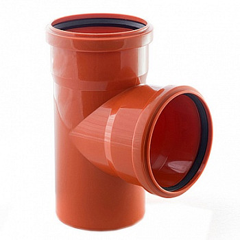 Тройник 160 87° ПП, наруж. канализация Политэк