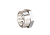Футорка 20х15 (3/4" НР х 1/2" ВР) латунь никель, LD Pride (130шт/уп)