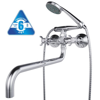 Смеситель для ванны и раковины 1/2 кер. MIXLINE ML30-021 "Classic"