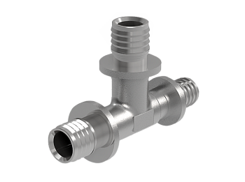 Тройник 20 равнопроходной для труб из шитого полиэтилена аксиальный Royal Thermo RTE 20.006