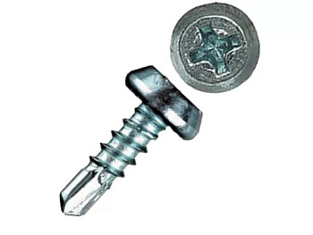 3.5х9.5 Саморез (Клоп) с полуц. гол. сверло ОКСИД.(1000)