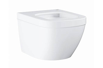 Унитаз подвесной безободковый, компактный GROHE Euro Ceramic, (без сиденья), альпин-белый 39206000