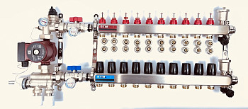Комплект водяного теплого пола на 10 контуров до 120 кв.м.