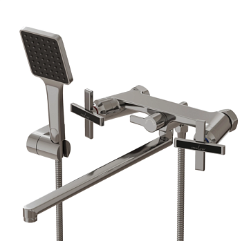 Смеситель для ванны и раковины 1/2 кер. MIXLINE ML37-02  "Cross"