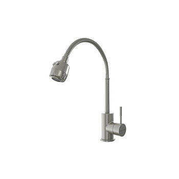 Смеситель для кухни 35k MIXLINE MLSS-0302 гибкий металлический излив