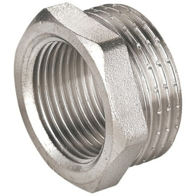 Футорка 50х40 (2"х1 1/2") нр/вн латун. никель. Valtec (VTr.581.N.0908)