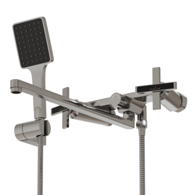 Смеситель для ванны и раковины 1/2 кер. MIXLINE ML37-02  "Cross"