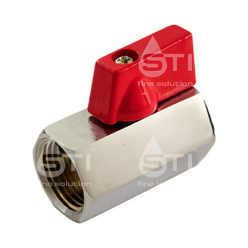 Кран 20 никел. вн бабочка, вода STI Мини