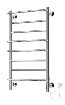 Полотенцесушитель электрический Евромикс П8 500х850 нерж. TERMINUS (арт.4660059580180)