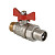 Кран 20 никел. нр/американка бабочка, вода Valtec (VT.226.N.05)
