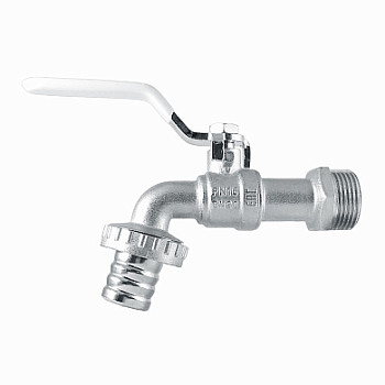 Кран 20 водоразборный со штуцером STI (10шт/уп)