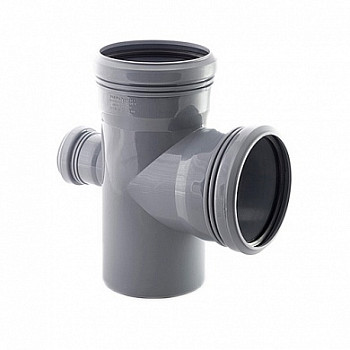 Крестовина 110х50х110 90° одноплоскостная ПП, внутр. канализация Политэк