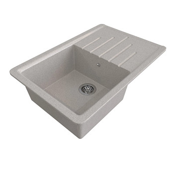 Мойка ML-GMS07 СТАНДАРТ с крылом, светло-серый (310), 750*495*190мм