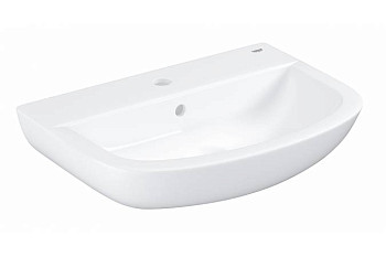 Раковина BAU CERAMIC 1 отверстие для смесителя с переливом /55,3х38,6/(белый) 39440000