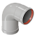 Отвод D 80 угол 90 M/F (30 шт/уп)