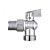 Угловой кран 1/2"-1/2", без сетки, с отр-лей, матовый BL5811A