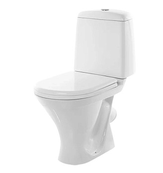 Унитаз-компакт "Рондо" (кос, нижн, арм. 2 реж. Уклад, сид. полипроп.) (Sanita)