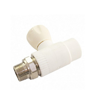 ПП Кран 20х1/2" для радиатора прямой (55/5) (MeerPlast) 