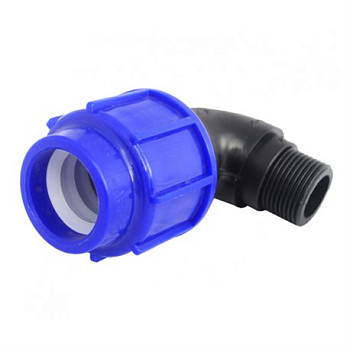 ПЭ Отвод 25х3/4" НР компрессионный ТПК-АКВА