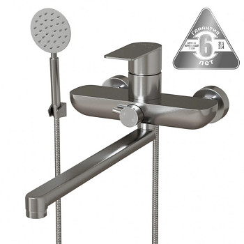 Смеситель для ванны и раковины 35k MIXLINE MLSS-021 нерж.