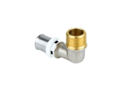 МП Угольник пресс 90 гр. с НР 20х¾" (20шт/уп.) STI