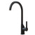 Смеситель для кухни 35k MIXLINE ML23-032 "Round Black" высокий излив боковая ручка