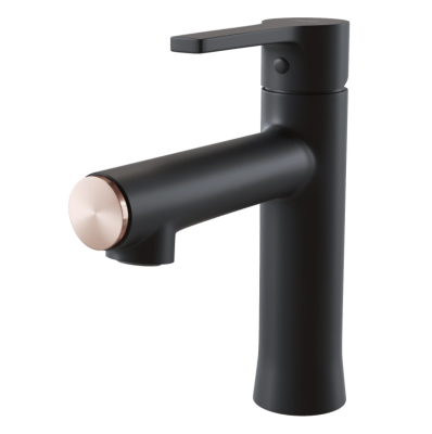 Смеситель для раковины 35k MIXLINE ML23-04 "Round Black" ЧЕРНЫЙ