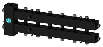 Гидравлический разделитель (гидрострелка) горизонтальный с коллектором на 7 контура, ст. 09Г2С Север-М7 (арт. 1925072)