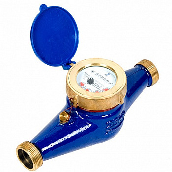 Водосчетчик 25 Декаст ВСКМ 90-25 (синий) "Атлант" Х (холодн. с КМЧ) многоструйный