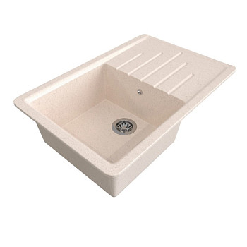 Мойка ML-GMS07 СТАНДАРТ с крылом, бежевый (328), 750*495*190мм